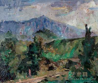 苏天赐 1979年作 风景 25×29cm